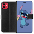 Miniatyrbillede 1 af 3: Apple iPhone 11 Tegnebogsetui Lykkelig Stitch
