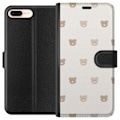 Pikkukuva 1 / 3: Apple iPhone 8 Plus Lompakkokotelo Teddy-tausta - söpöt tedd