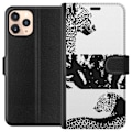 Miniatyrbillede 1 af 3: Apple iPhone 11 Pro Tegnebogsetui Leopard Faces
