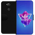 Miniatyrbillede 1 af 3: Sony Xperia XA2 Tegnebogsetui Adidas-inspireret blåt design -