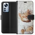 Kompatibelt Lommeboketui til Xiaomi 12 Pro Katt