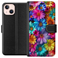 Pikkukuva 1 / 3: Apple iPhone 13 Lompakkokotelo Gerbera Kukat Värikäs Koriste Kukka Motiivi Suosittu Kotisisustus Väririkas Seinätaide Suunnittelu