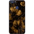 Kompatibel Mobilcover til Huawei P smart Gylden Noir-blomstring sort