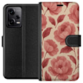 Miniatyrbilde 1 av 3: Xiaomi Redmi Note 12 Pro Lommeboketui Rose Blomst