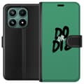Kompatibel Tegnebogsetui til Xiaomi 17 "Do or Die"-tekst i sort penselstil mod grøn baggrund grøn