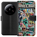 Miniatyrbillede 1 af 3: Xiaomi 13 Ultra Tegnebogsetui Minecraft Kunst