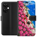 Kompatibel Tegnebogsetui til OnePlus Nord CE 3 Lite Lyserød blomsterræs pink
