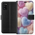 Miniatyrbillede 1 af 3: Samsung Galaxy A41 Tegnebogsetui Hjerter Kærlighed Grafisk Design Romantisk Motiv Populær Symbol Grafisk Mønster Dekoration