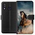 Miniatyrbillede 1 af 3: Samsung Galaxy A40 Tegnebogsetui Hest