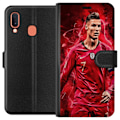 Miniatyrbillede 1 af 3: Samsung Galaxy A20e Tegnebogsetui Ronaldo Færdigheder - CR7 D