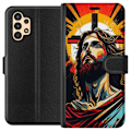 Pikkukuva 1 / 3: Samsung Galaxy A13 Lompakkokotelo Jeesus ja Kortti - uskonnoll