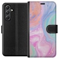 Miniatyrbillede 1 af 3: Samsung Galaxy A05s Tegnebogsetui Pastelmarmor