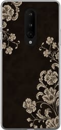 Kompatibelt Mobilskal till OnePlus 8 Midnight Botanica svart