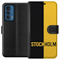 Miniatyrbillede 1 af 3: Motorola Edge 20 Pro Tegnebogsetui Stockholm – fodbold