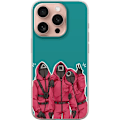 Pikkukuva 1 / 3: Apple iPhone 16 Pro Läpinäkyvä kuori Squid Game Hahmot Graafinen Suunnittelu Sarjakuvasarjan Hahmot Suosittu TV-Teema Aasialainen Tyyli Jännittäv