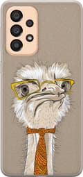 Kompatibelt Mobilskal till Samsung Galaxy A33 5G Beige strutsprofessor beige