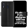 Miniatyrbillede 1 af 3: Samsung Galaxy A40 Tegnebogsetui Tekst