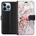 Miniatyrbild 1 av 4: Apple iPhone 13 Pro Plånboksfodral Flamingo