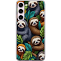 Miniatyrbillede 1 af 3: Samsung Galaxy S23+ Gennemsigtig cover Sengångarstil - afslappet motiv med sød dovendyr