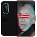 Miniatyrbillede 1 af 3: Huawei nova 8 Pro Tegnebogsetui Supreme Albert Einstein 3D Motiv Streetwear Design Populær Videnskab Ikonisk Grafisk Urban Kunst