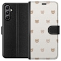 Miniatyrbillede 1 af 3: Samsung Galaxy A24 4G Tegnebogsetui Teddybaggrund - søde tedd