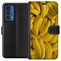 Miniatyrbild 1 av 3: Motorola Edge 20 Pro Plånboksfodral Banana Pattern – lekful