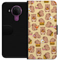 Pikkukuva 1 / 3: Nokia 5.4 Lompakkokotelo Kawaii capybara puhelinkotelo useilla söpöillä hahmoilla