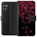 Miniatyrbillede 1 af 3: Samsung Galaxy A14 5G Tegnebogsetui Squid Game Ikoner Serie Design Populært TV Spil Ikoner Grafisk Motiv Asiatisk Trend Dramaserie