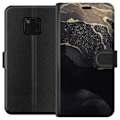 Miniatyrbillede 1 af 3: Huawei Mate 20 Pro Tegnebogsetui Sort guld abstrakt