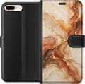 Miniatyrbillede 1 af 3: Kompatibel Tegnebogsetui til Apple iPhone 8 Plus Høstagat beige