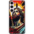 Pikkukuva 1 / 3: Samsung Galaxy S23 Läpinäkyvä kuori Jeesus ja Kortti - usko
