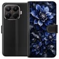 Kompatibel Tegnebogsetui til Xiaomi 15 Blå dahliaer blå