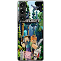 Pikkukuva 1 / 3: Sony Xperia 1 VI Läpinäkyvä kuori Minecraft-matkapuhelinkotelo metsällä ja pikselityylisillä hahmoilla