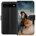 Kompatibel Tegnebogsetui til Google Pixel 6a Hest