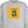 Miniatyrbillede 1 af 3: Sweatshirt til Børn | Blød & Klassisk Sweatshirt Minecraft Boom grå one size