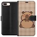 Pikkukuva 1 / 3: Apple iPhone 7 Plus Lompakkokotelo Mobilskal kawaii capybara flera figurer japansk stil