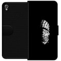 Miniatyrbillede 1 af 3: Sony Xperia Z3 Tegnebogsetui Keffiyeh-mønster - klassisk sort-hvid palæstinensisk tørklæde med kulturel betydning
