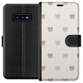 Pikkukuva 1 / 3: Samsung Galaxy S10e Lompakkokotelo Teddy-tausta - söpöt tedd