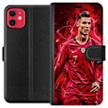 Miniatyrbillede 1 af 3: Apple iPhone 11 Tegnebogsetui Ronaldo Færdigheder - CR7 Design for Ægte Fans