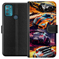 Miniatyrbillede 1 af 3: Motorola Moto G50 Tegnebogsetui Rallyfeber - fartfyldt motiv m