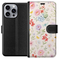 Miniatyrbillede 1 af 3: Apple iPhone 16 Pro Max Tegnebogsetui Blomster