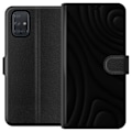 Miniatyrbillede 1 af 3: Samsung Galaxy A71 Tegnebogsetui Sorte Bølger