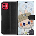 Miniatyrbillede 1 af 3: Apple iPhone 11 Tegnebogsetui Labubu med hat - Pop Mart figur Mr. Butcher i retro-stil med karakter