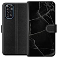 Miniatyrbillede 1 af 3: Xiaomi Redmi Note 11 Tegnebogsetui Sort marmor