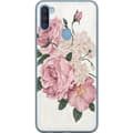 Kompatibelt Mobildeksel til Samsung Galaxy A11 Rosa rosebukett rosa