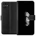 Miniatyrbillede 1 af 3: Samsung Galaxy A05 Tegnebogsetui Keffiyeh-mønster - klassisk sort-hvid palæstinensisk tørklæde med kulturel betydning