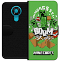 Miniatyrbild 1 av 3: Nokia 3.4 Plånboksfodral Minecraft Boom