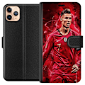 Miniatyrbild 1 av 3: Apple iPhone 11 Pro Max Plånboksfodral Ronaldo Skills – CR7 Design för Äkta Supporters