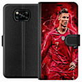 Miniatyrbillede 1 af 3: Xiaomi Poco X3 NFC Tegnebogsetui Ronaldo Færdigheder - CR7 Design for Ægte Fans