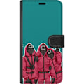 Miniatyrbillede 3 af 3: Apple iPhone 5 Tegnebogsetui Squid Game Karakterer Grafisk Design Seriefigurer Populær TV Motiv Asiatisk Stil Spændende Trend